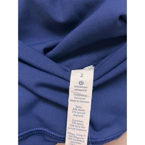 Lululemon Anew Crop (21") Hero Blue size 2 leggings - Picture 6 of 8